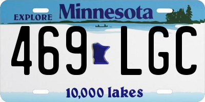 MN license plate 469LGC