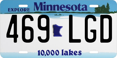 MN license plate 469LGD