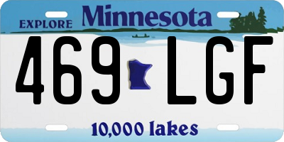 MN license plate 469LGF