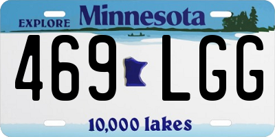 MN license plate 469LGG