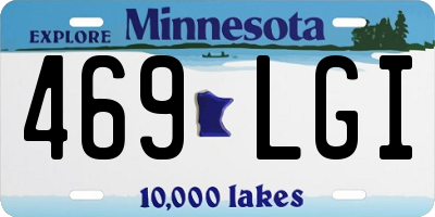 MN license plate 469LGI