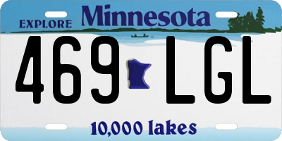 MN license plate 469LGL