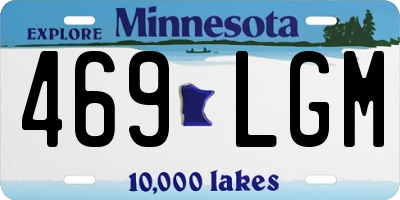 MN license plate 469LGM