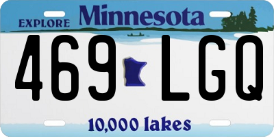 MN license plate 469LGQ