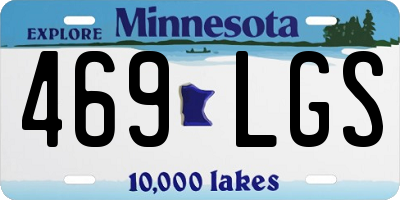 MN license plate 469LGS