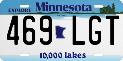 MN license plate 469LGT