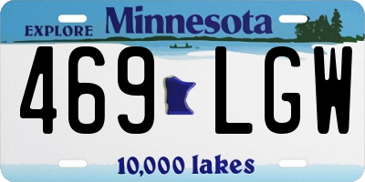 MN license plate 469LGW