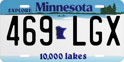 MN license plate 469LGX