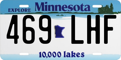MN license plate 469LHF