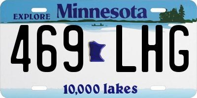 MN license plate 469LHG