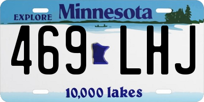 MN license plate 469LHJ