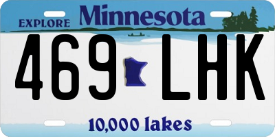 MN license plate 469LHK