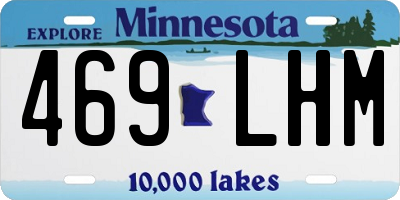 MN license plate 469LHM