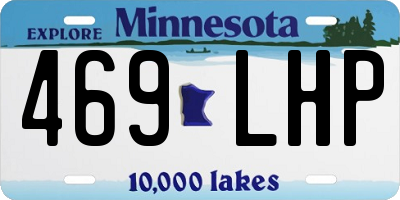 MN license plate 469LHP