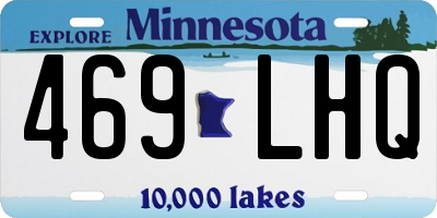 MN license plate 469LHQ