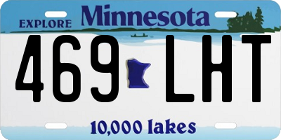 MN license plate 469LHT