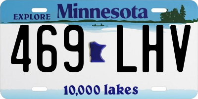 MN license plate 469LHV