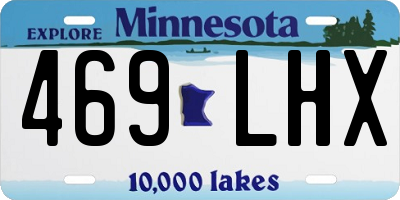 MN license plate 469LHX
