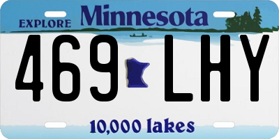 MN license plate 469LHY