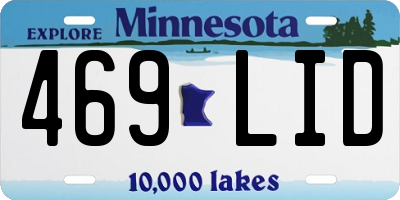 MN license plate 469LID