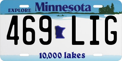 MN license plate 469LIG