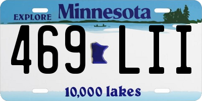 MN license plate 469LII