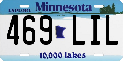 MN license plate 469LIL