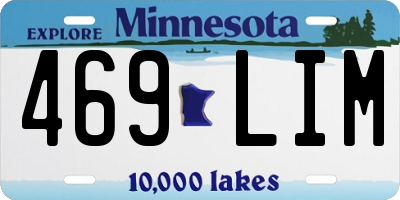 MN license plate 469LIM