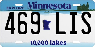 MN license plate 469LIS
