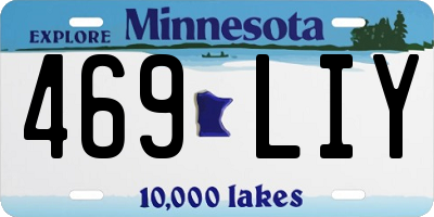 MN license plate 469LIY