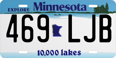 MN license plate 469LJB