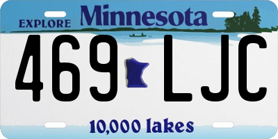 MN license plate 469LJC