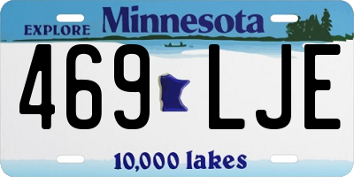 MN license plate 469LJE