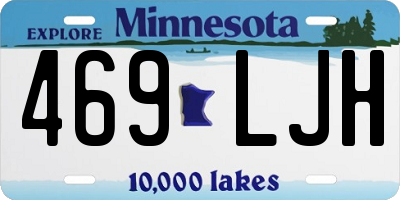 MN license plate 469LJH