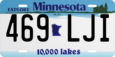 MN license plate 469LJI