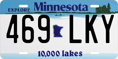 MN license plate 469LKY