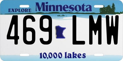 MN license plate 469LMW