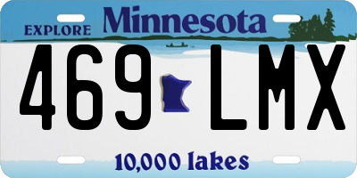 MN license plate 469LMX