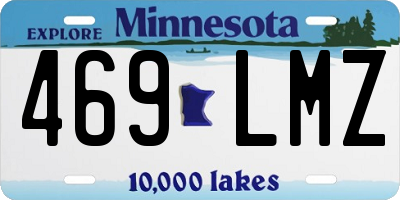 MN license plate 469LMZ