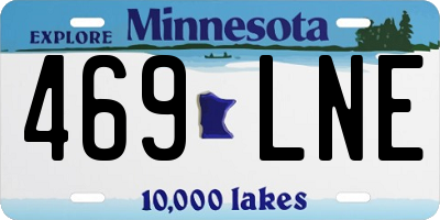MN license plate 469LNE