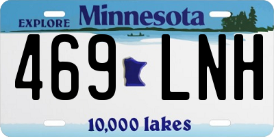 MN license plate 469LNH
