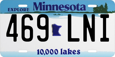 MN license plate 469LNI