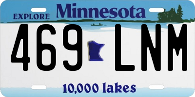 MN license plate 469LNM