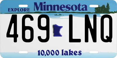 MN license plate 469LNQ