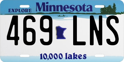 MN license plate 469LNS