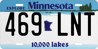 MN license plate 469LNT