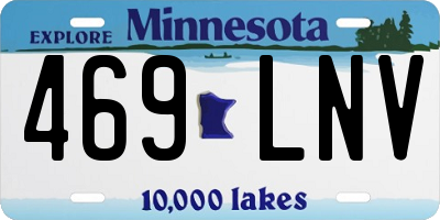 MN license plate 469LNV