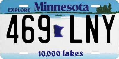 MN license plate 469LNY