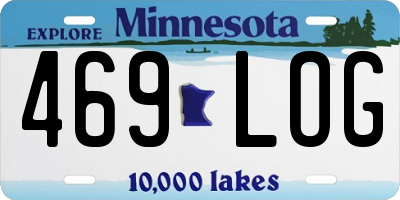 MN license plate 469LOG