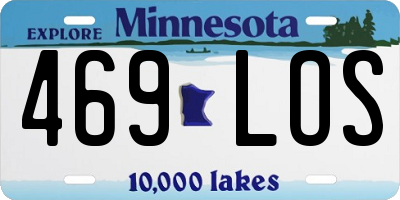 MN license plate 469LOS
